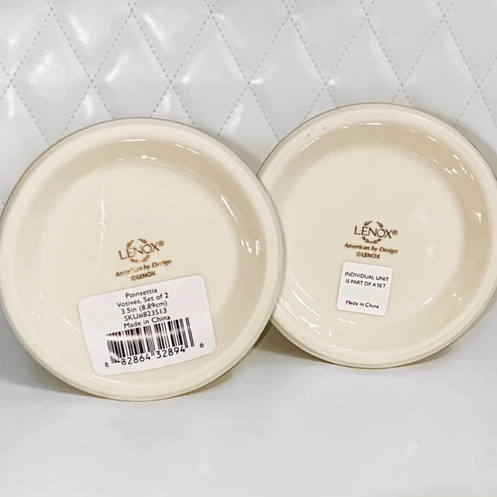 Lenox Poinsettia Candle Holders